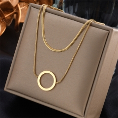 new stainless steel women gold plated necklace NS-1661
