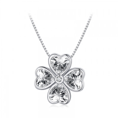Zircon 925 Silver Fashion Jewelry Women Necklaces  BSN334