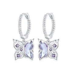 925 Sterling Silver Fashion Jewelry Ladies Earrings  BSE986
