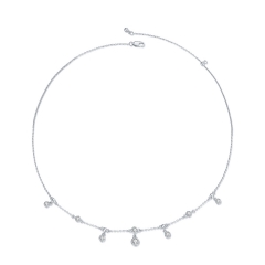Zircon 925 Silver Fashion Jewelry Women Necklaces  BSN360