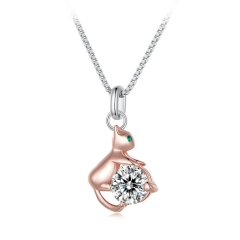 Zircon 925 Silver Fashion Jewelry Women Necklaces  BSN355