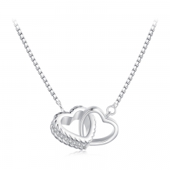 Zircon 925 Silver Fashion Jewelry Women Necklaces  BSN339