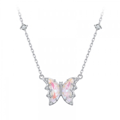 Zircon 925 Silver Fashion Jewelry Women Necklaces  BSN345