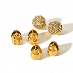 Women Jewelry Stainless Steel Gold drop Earrings ES-2827