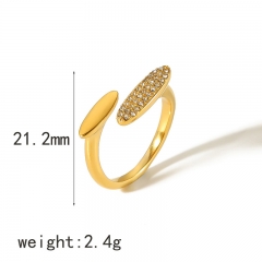 Fashion Stainless Steel Women Ring RS-1609