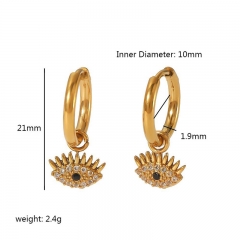 Gold Earrings Gold Plated Stainless Steel Jewelry ES-2795G