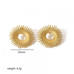 Women Jewelry Stainless Steel Gold drop Earrings ES-2824B