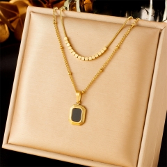 gold plated stainless steel necklace for women jewelry NS-1866A