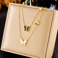 gold plated stainless steel necklace for women jewelry NS-1863