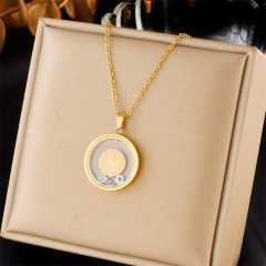 gold plated stainless steel necklace for women jewelry NS-1862