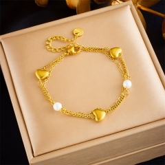 gold stainless steel bracelet women jewelry  BS-2593