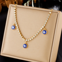 gold plated stainless steel necklace for women jewelry NS-1860