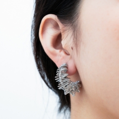stainless steel minimalist gift jewelry earrings for womenES-3003S
