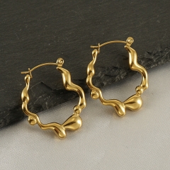 stainless steel gold plated top quality fashion earrings for women  ES-3080G