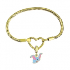 Stainless Steel Heart Charms Bracelet Women Luxury PDM148