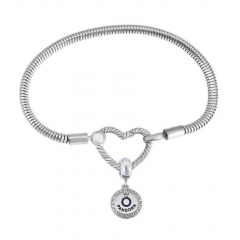 Stainless Steel Heart Charms Bracelet Women Luxury PDM132
