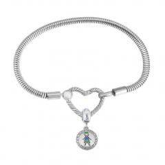 Stainless Steel Heart Charms Bracelet Women Luxury PDM131