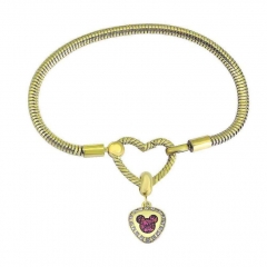 Stainless Steel Heart Bracelet Charms Wholesale  PDM243
