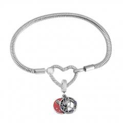 Stainless Steel Heart Charms Bracelet Women Luxury PDM027