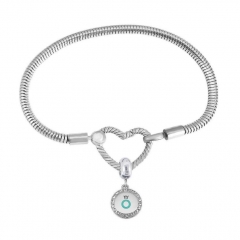 Stainless Steel Heart Charms Bracelet Women Luxury PDM118