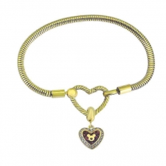 Stainless Steel Heart Bracelet Charms Wholesale  PDM268