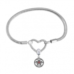 Stainless Steel Heart Charms Bracelet Women Luxury PDM065