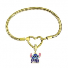 Stainless Steel Heart Charms Bracelet Women Luxury PDM141