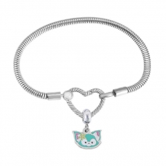 Stainless Steel Heart Charms Bracelet Women Luxury PDM046