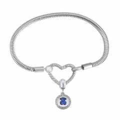 Stainless Steel Heart Charms Bracelet Women Luxury PDM129