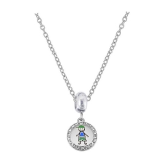 Stainless Steel Pan Pendant One Charm Necklace  PDN347